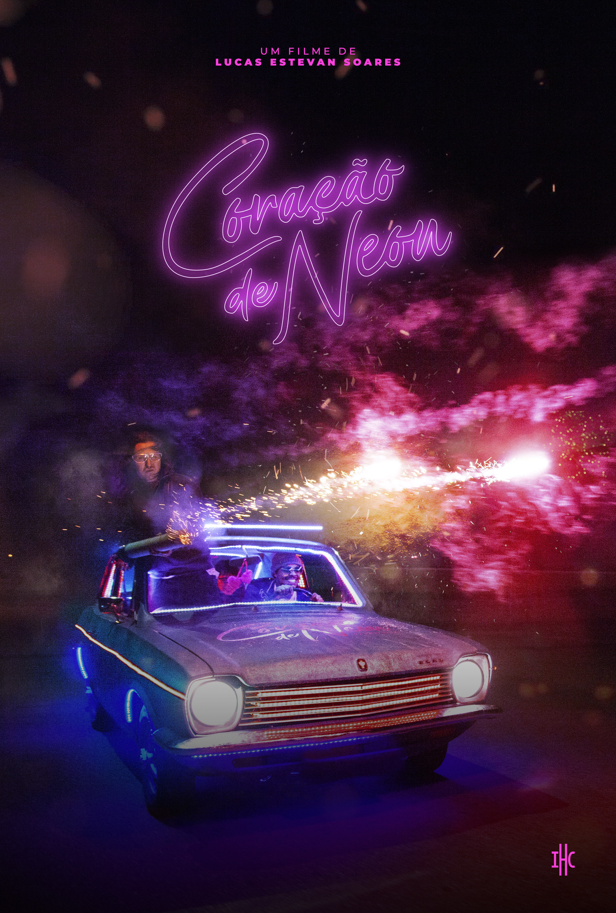Poster Coração de Neon
